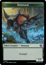 Dinosaur Beast // Dinosaur Double-Sided Token [The Lost Caverns of Ixalan Commander Tokens]