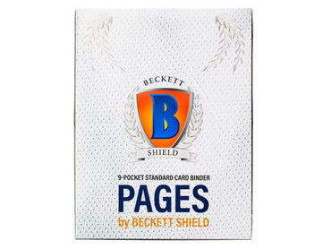 Beckett Shield - 9 Pocket Binder Pages - 100ct - Clear