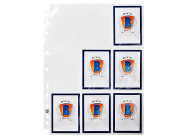Beckett Shield - 9 Pocket Binder Pages - 100ct - Clear