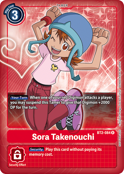 Sora Takenouchi [BT2-084] (Buy-A-Box Promo) [Release Special Booster Ver.1.0 Promos]