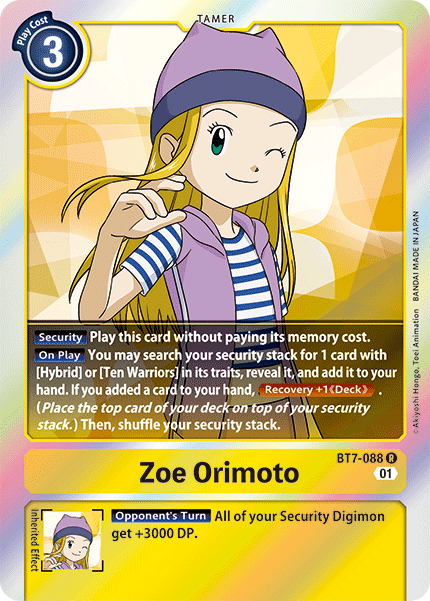 Zoe Orimoto [BT7-088] [Next Adventure]