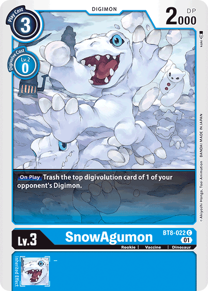 SnowAgumon [BT8-022] [New Awakening]