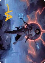 Rona, Herald of Invasion Art Card (Gold-Stamped Signature) [March of the Machine Art Series]