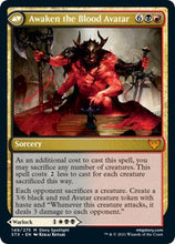 Extus, Oriq Overlord // Awaken the Blood Avatar [Strixhaven: School of Mages Prerelease Promos]