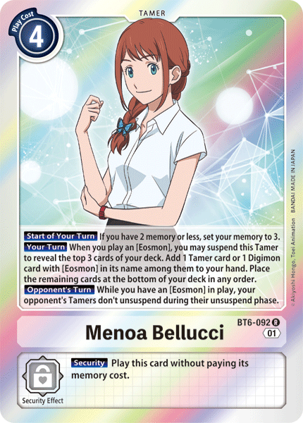 Menoa Bellucci [BT6-092] [Double Diamond]