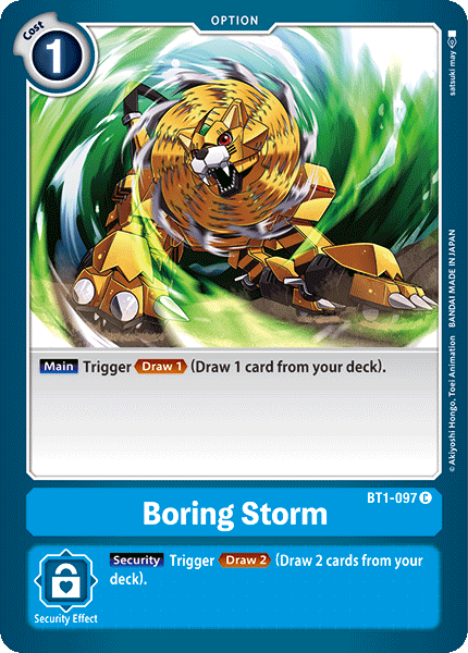 Boring Storm [BT1-097] [Release Special Booster Ver.1.0]
