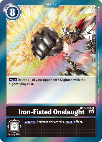 Iron-Fisted Onslaught [BT6-106] [Double Diamond]