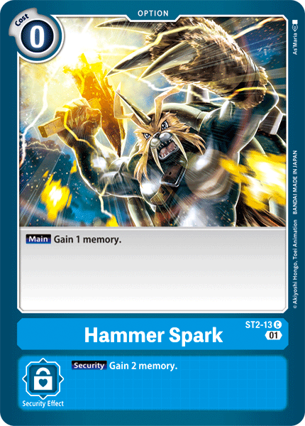 Hammer Spark [ST2-13] (Alternative Art) [Starter Deck: Ulforce Veedramon]