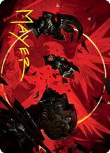 Abrade Art Card (Gold-Stamped Signature) [Innistrad: Crimson Vow Art Series]