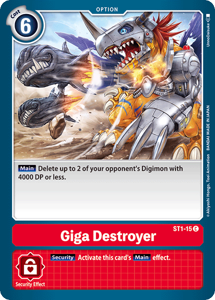 Giga Destroyer [ST1-15] [Starter Deck: Gaia Red]