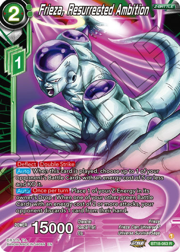 Frieza, Resurrected Ambition (BT18-063) [Dawn of the Z-Legends]