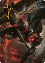 Karlach, Fury of Avernus Art Card (34) (Gold-Stamped Signature) [Commander Legends: Battle for Baldur's Gate Art Series]