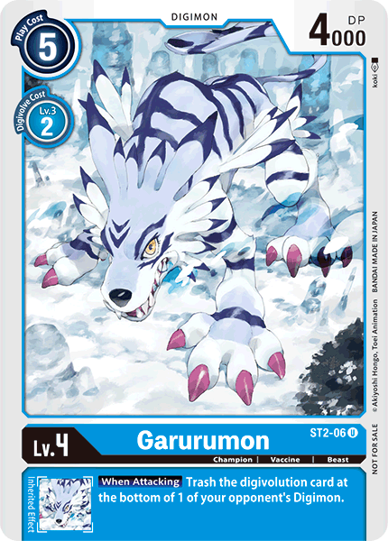 Garurumon [ST2-06] (Alternate Art) [Starter Deck: Cocytus Blue]