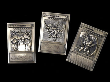 Yugioh OCG 25th Anniversary Egyptian God Cards Relief Set