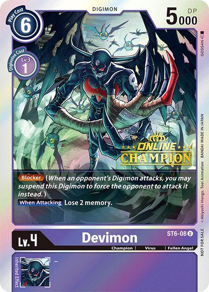 Devimon [ST6-08] (Online Champion) [Starter Deck: Venomous Violet Promos]